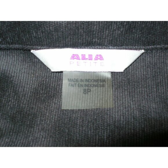 ALIA Petite Medium Long Sleeve Corduroy Jacket (w/snap closure) - Picture 6 of 8